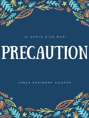 cover image of Précaution